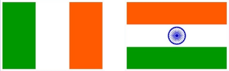 India/Ireland Flags